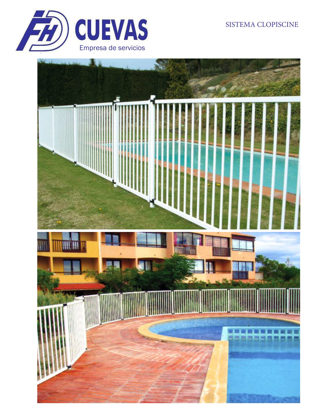 Cerramientos. Sistema CLOPISCINE.