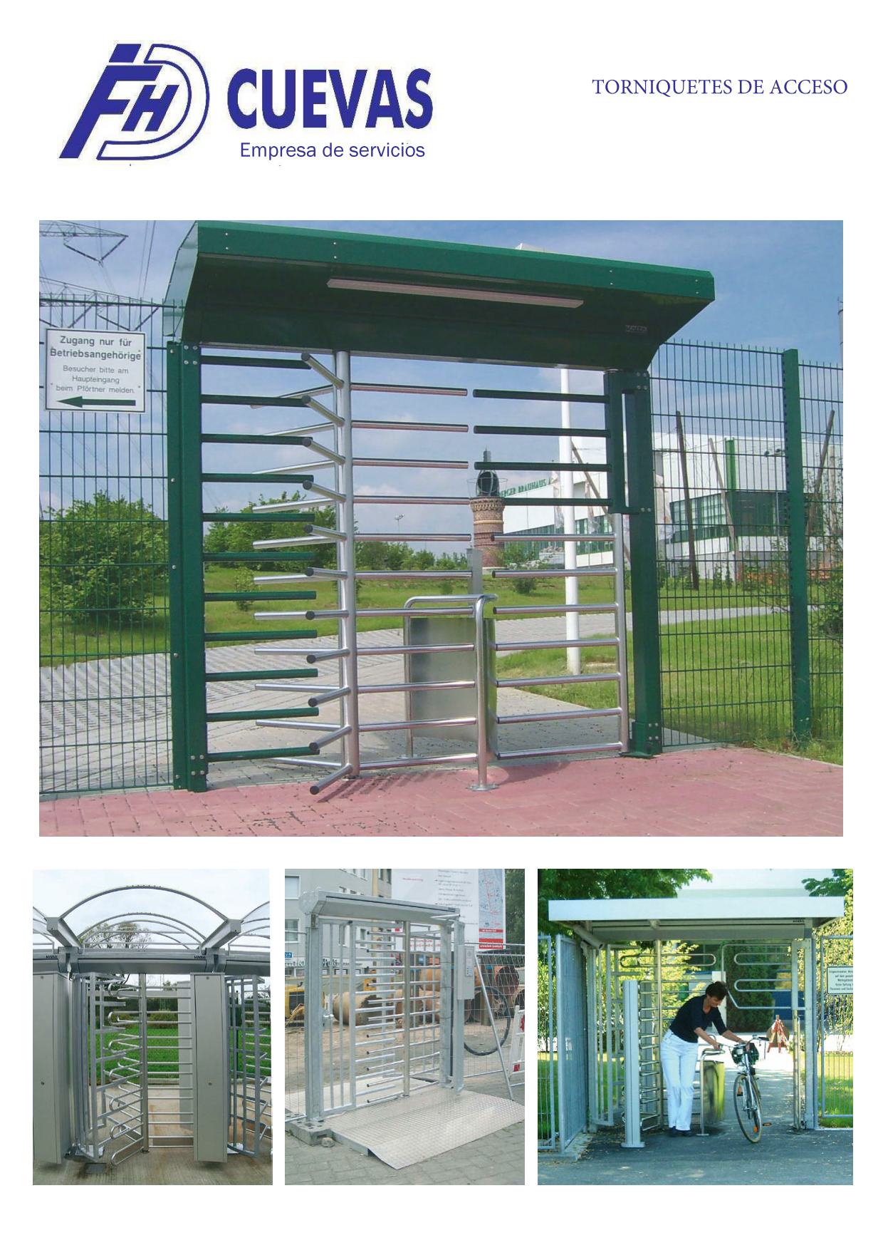 Control de accesos. Torniquetes