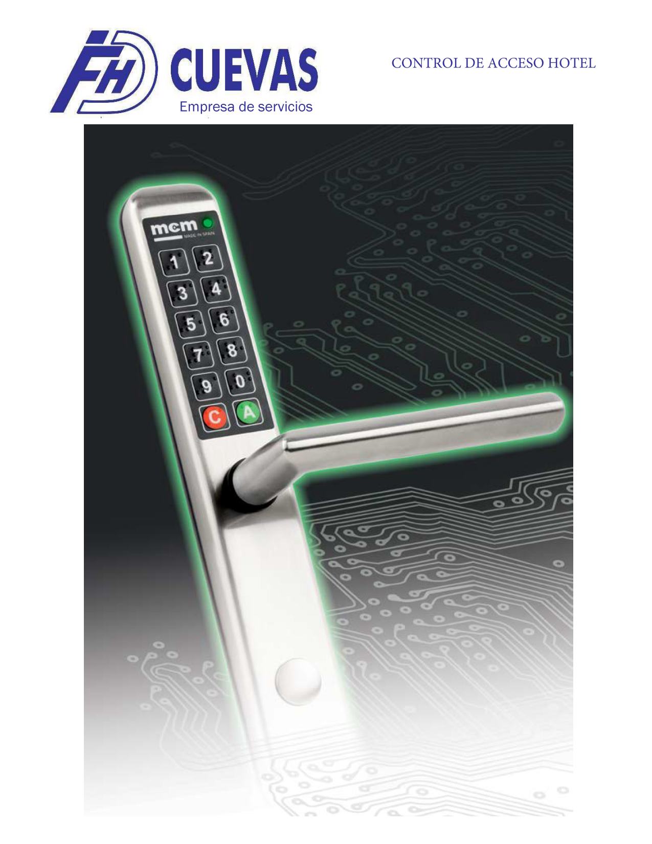 Control de accesos. Hoteles